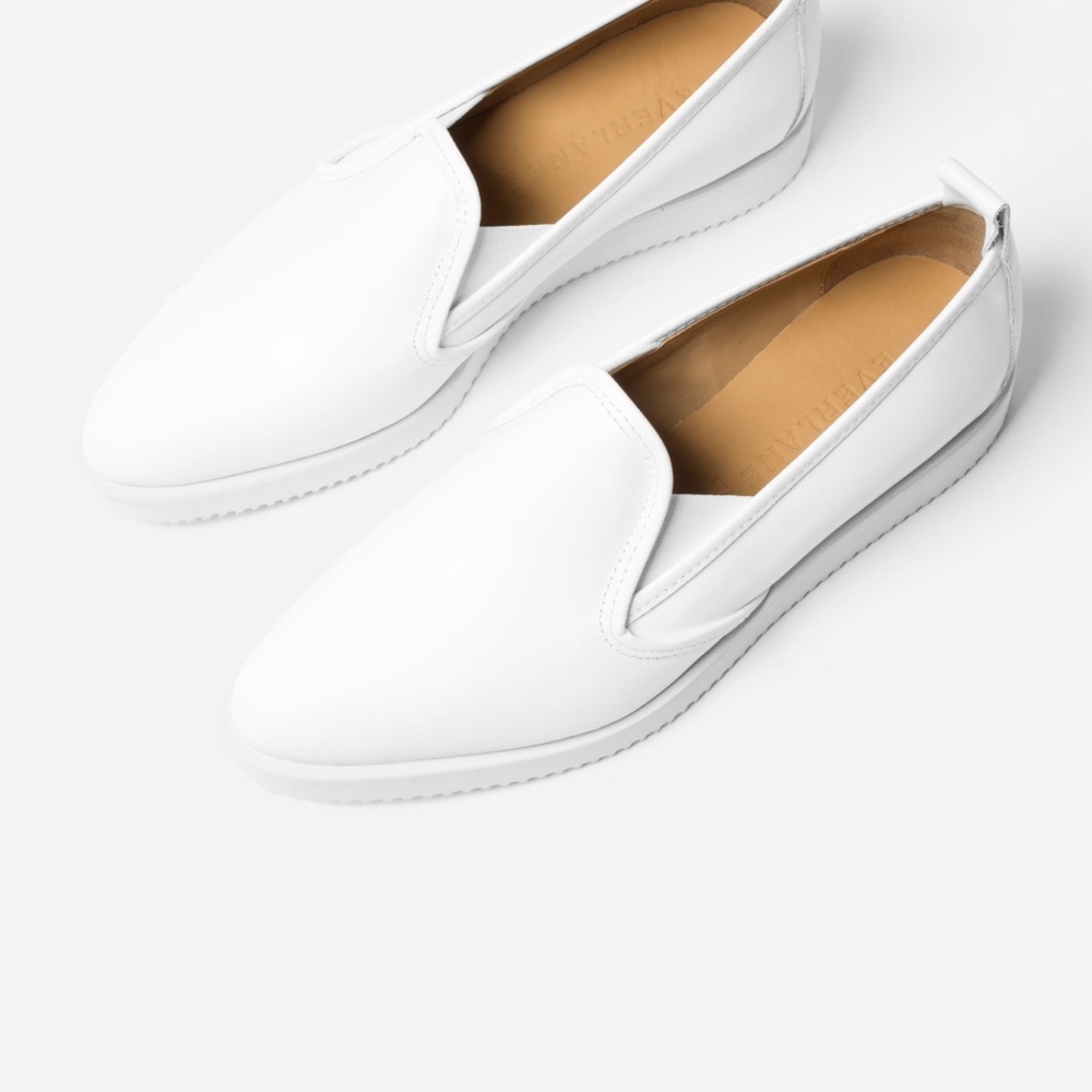 No longer available: White Everlane Leather Shoe